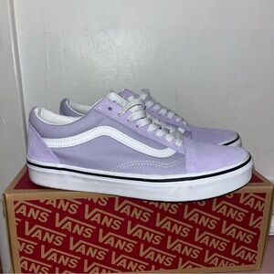 Vans Light Purple and White Sneakers